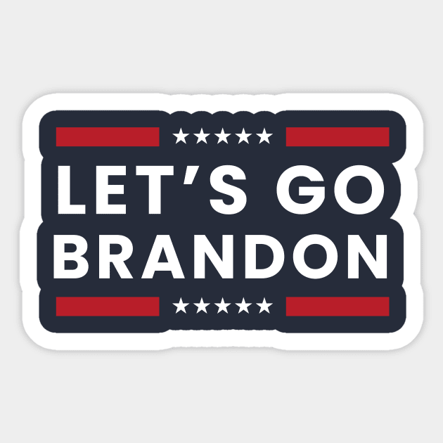 lets go brandon Sticker by GS